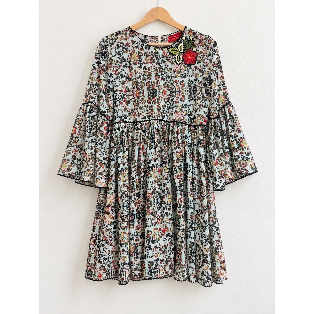 Anthropologie Bhanuni By Jyoti Floral Mini Dress